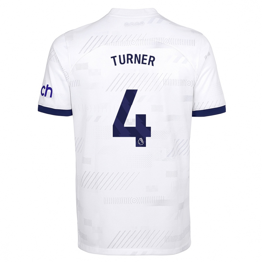 Enfant Football Maillot Amy Turner #4 Blanc Tenues Domicile 2023/24 Canada