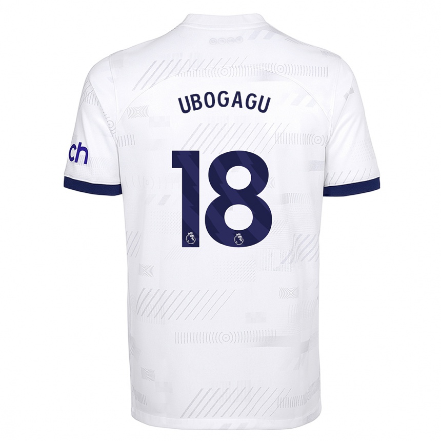 Kids  Chioma Ubogagu #18 White Home Jersey 2023/24 T-Shirt Canada