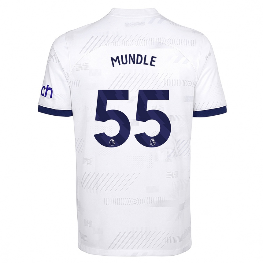 Enfant Football Maillot Romaine Mundle #55 Blanc Tenues Domicile 2023/24 Canada