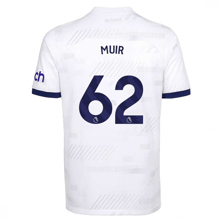 Kids Marqes Muir #62 White Home Jersey 2023/24 T-Shirt Canada