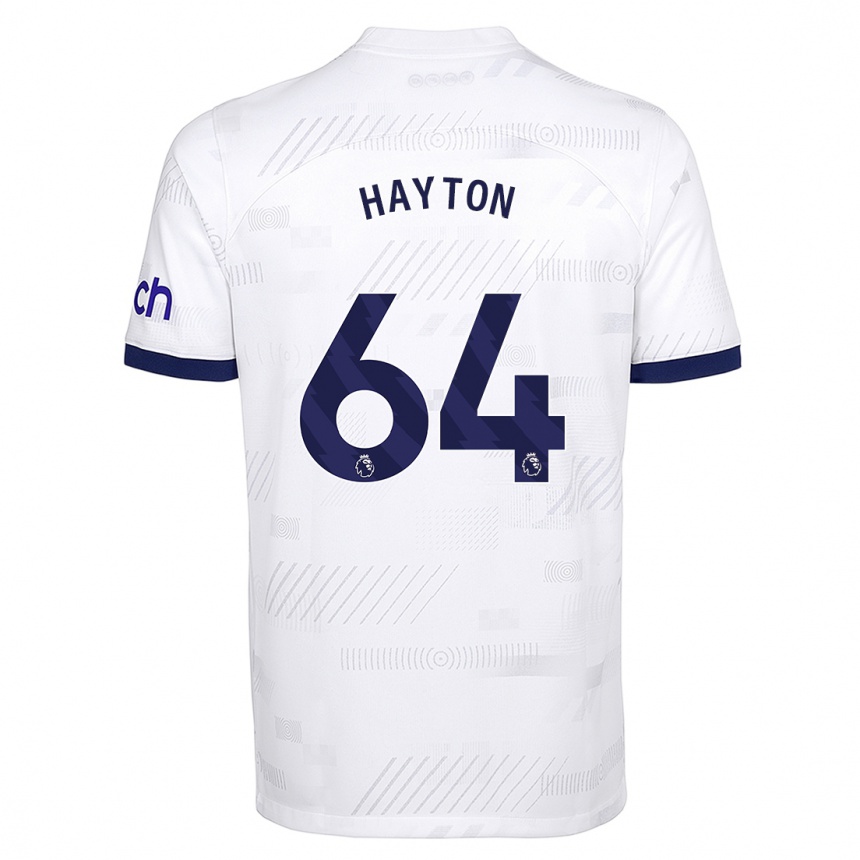 Kids  Adam Hayton #64 White Home Jersey 2023/24 T-Shirt Canada