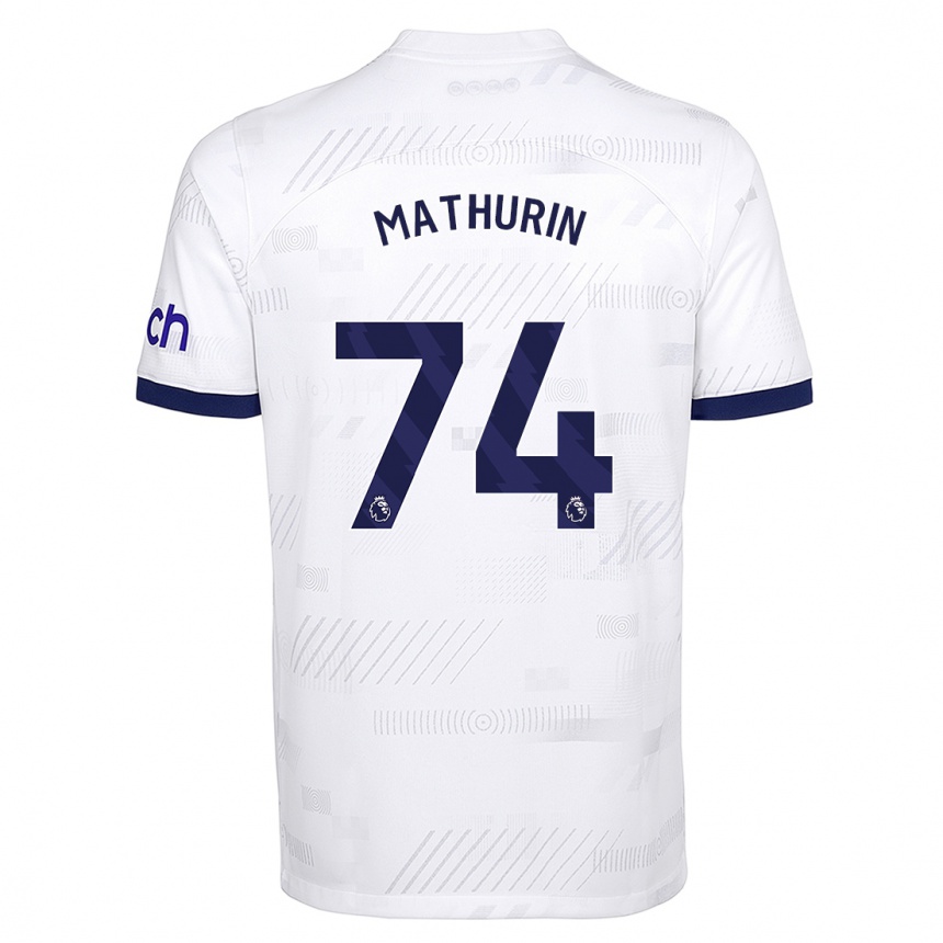 Enfant Football Maillot Roshaun Mathurin #74 Blanc Tenues Domicile 2023/24 Canada