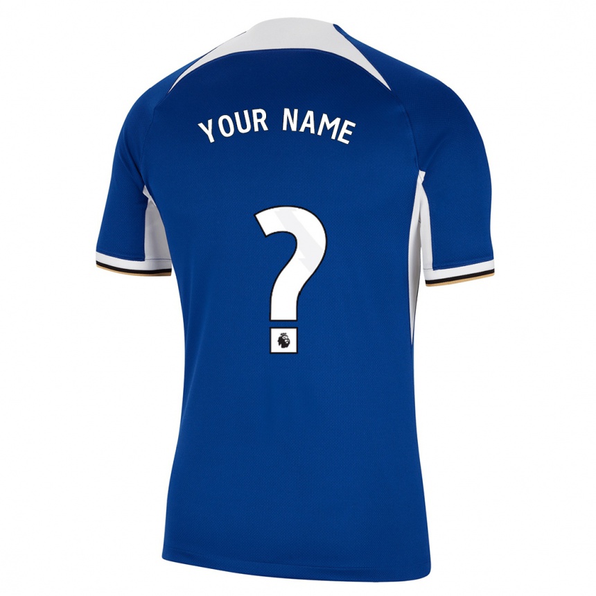 Kids  Your Name #0 Blue Home Jersey 2023/24 T-Shirt Canada