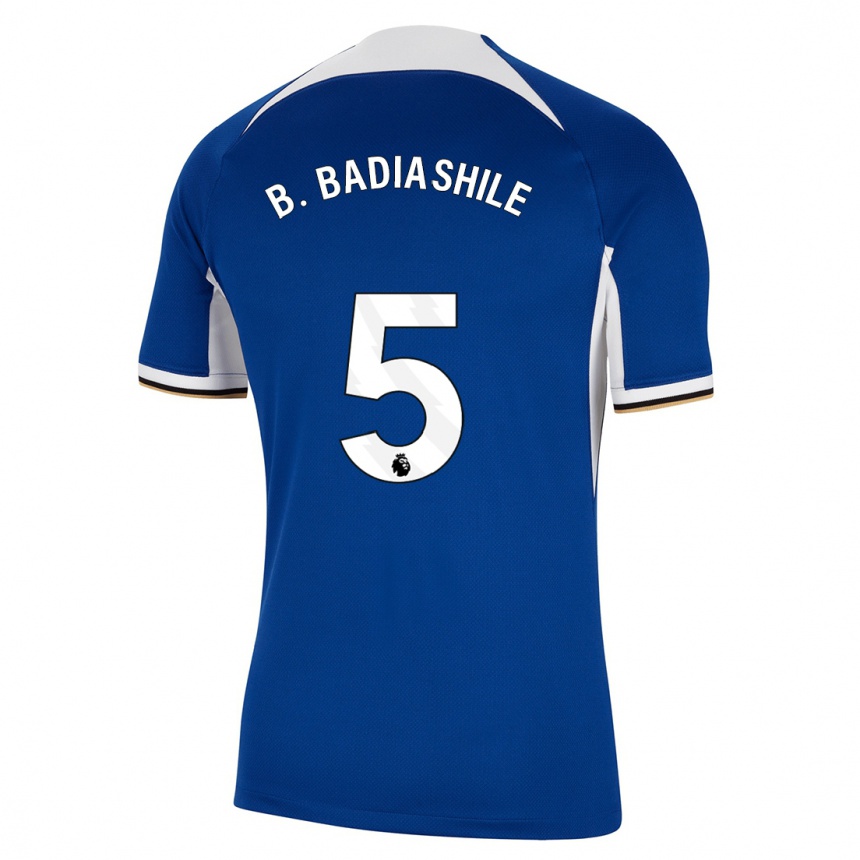 Kids Benoît Badiashile #5 Blue Home Jersey 2023/24 T-Shirt Canada