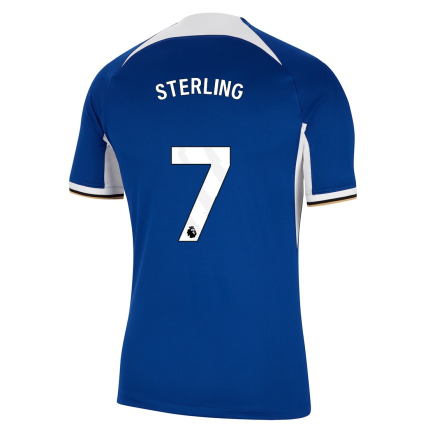 Enfant Football Maillot Raheem Sterling #7 Bleu Tenues Domicile 2023/24 Canada