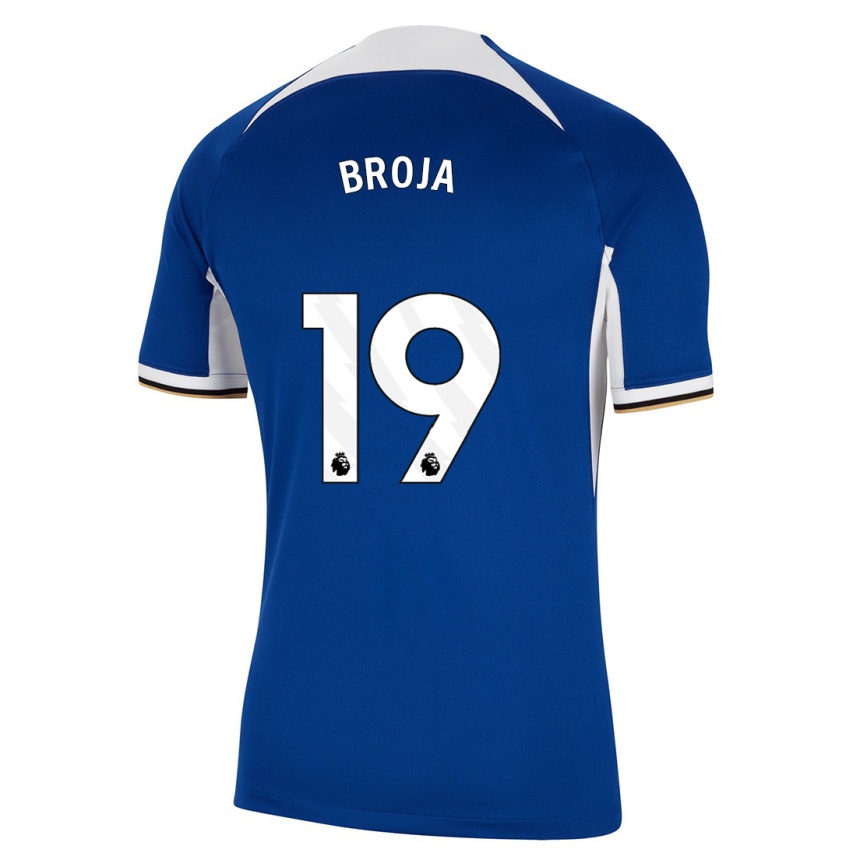 Kids  Armando Broja #19 Blue Home Jersey 2023/24 T-Shirt Canada