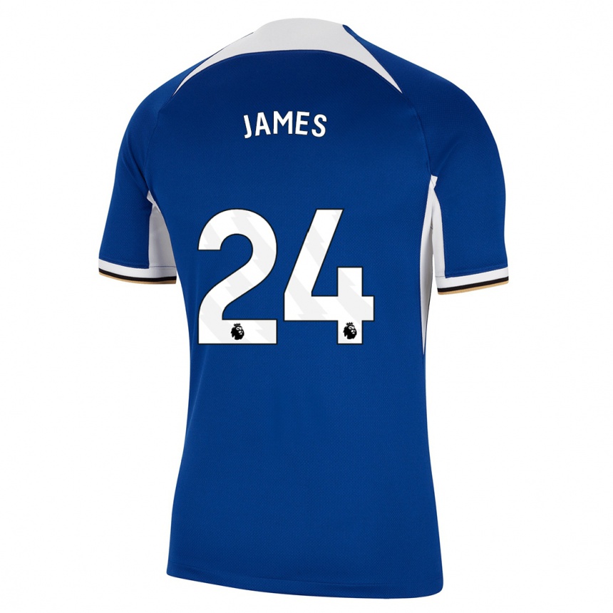 Enfant Football Maillot Reece James #24 Bleu Tenues Domicile 2023/24 Canada