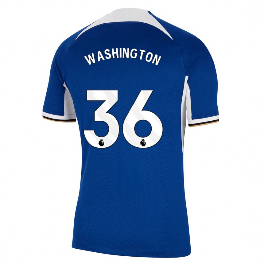 Kids  Deivid Washington #36 Blue Home Jersey 2023/24 T-Shirt Canada