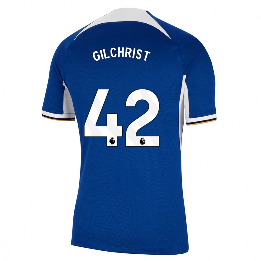 Kids Alfie Gilchrist #42 Blue Home Jersey 2023/24 T-Shirt Canada