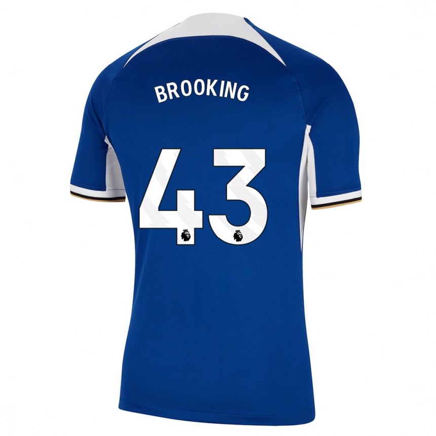 Kids Josh Brooking #43 Blue Home Jersey 2023/24 T-Shirt Canada