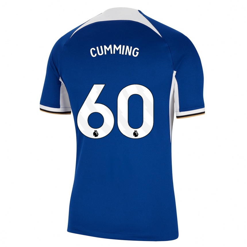 Kids  Jamie Cumming #60 Blue Home Jersey 2023/24 T-Shirt Canada