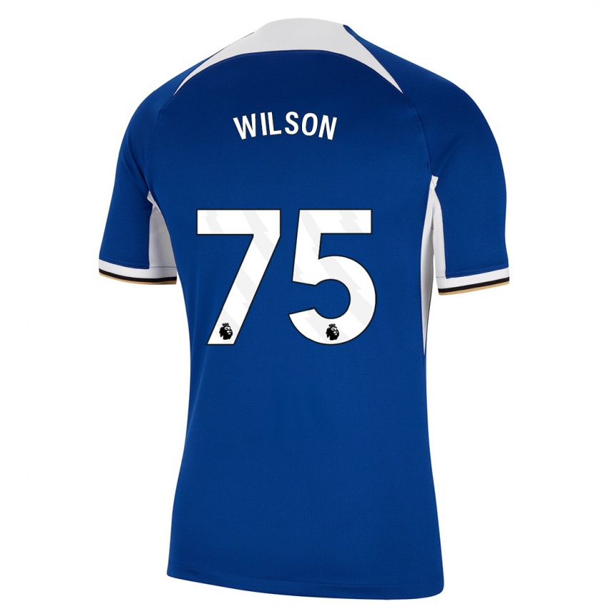 Kids Kaiden Wilson #75 Blue Home Jersey 2023/24 T-Shirt Canada