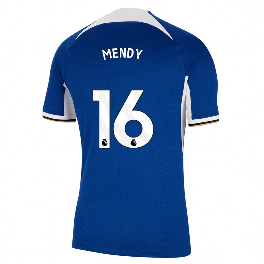 Kids  Edouard Mendy #16 Blue Home Jersey 2023/24 T-Shirt Canada