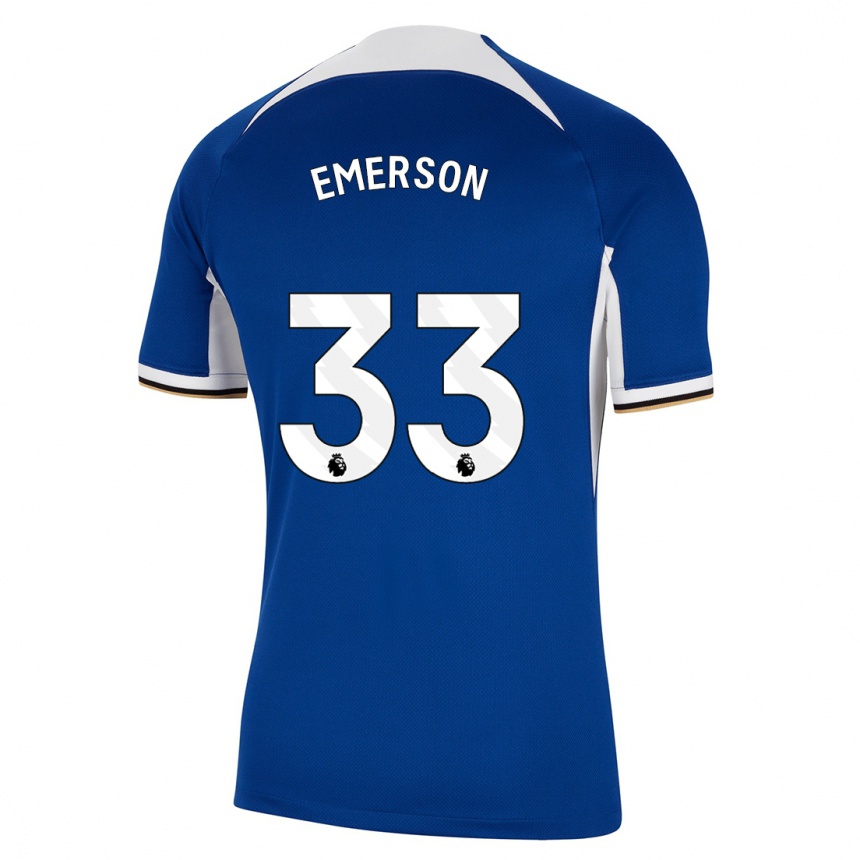 Kids  Emerson #33 Blue Home Jersey 2023/24 T-Shirt Canada