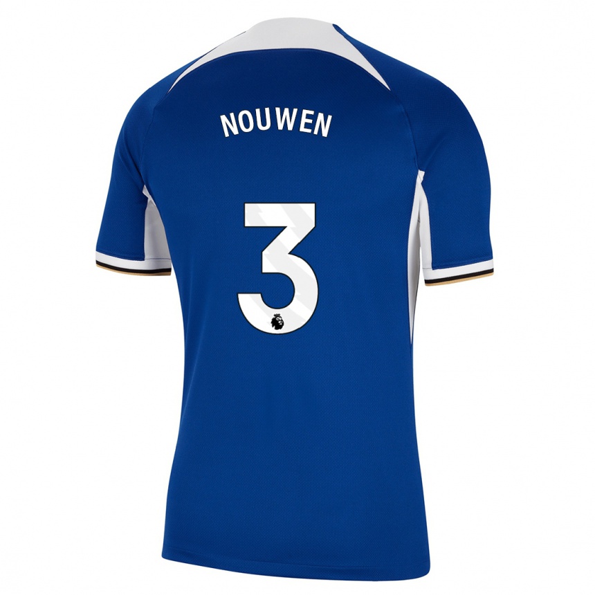 Kids Aniek Nouwen #3 Blue Home Jersey 2023/24 T-Shirt Canada