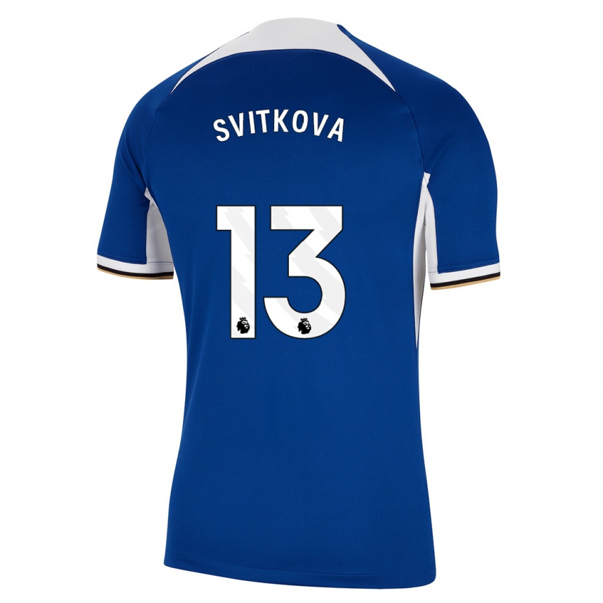 Kids Katerina Svitkova #13 Blue Home Jersey 2023/24 T-Shirt Canada