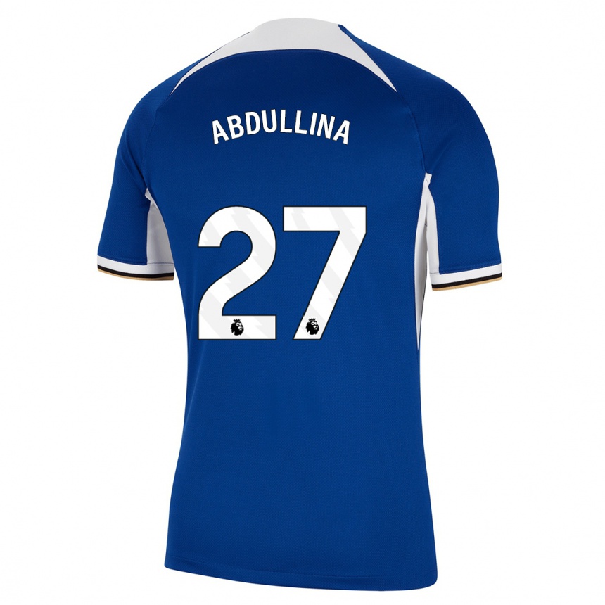 Kids  Alsu Abdullina #27 Blue Home Jersey 2023/24 T-Shirt Canada