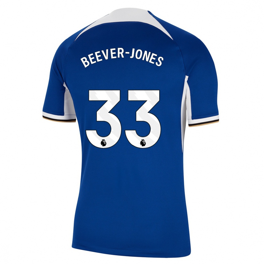 Kids  Aggie Beever-Jones #33 Blue Home Jersey 2023/24 T-Shirt Canada