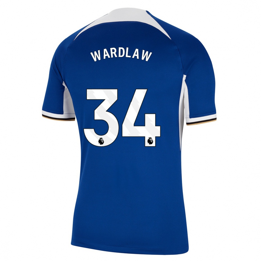 Kids  Charlotte Wardlaw #34 Blue Home Jersey 2023/24 T-Shirt Canada