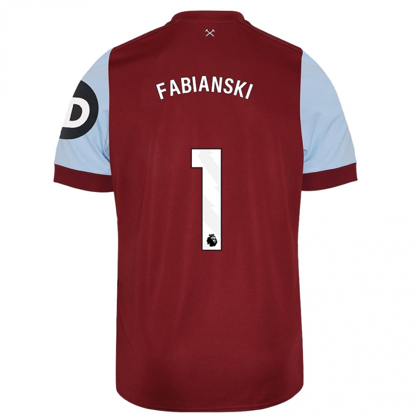 Enfant Football Maillot Lukasz Fabianski #1 Bordeaux Tenues Domicile 2023/24 Canada