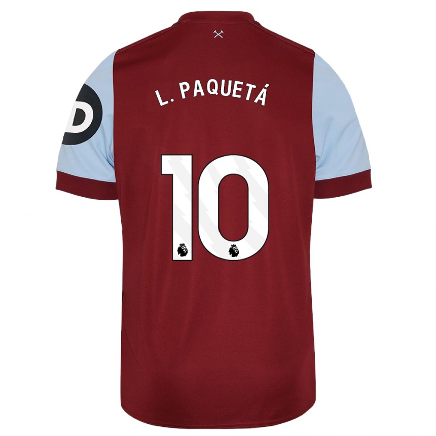 Enfant Football Maillot Lucas Paqueta #10 Bordeaux Tenues Domicile 2023/24 Canada