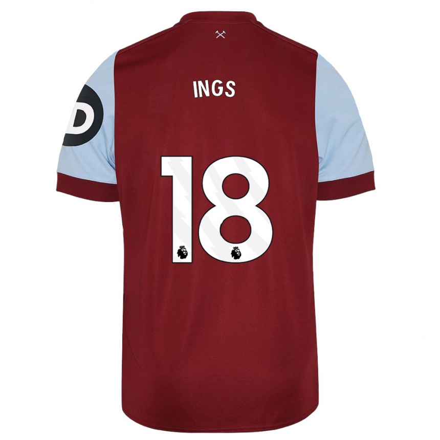 Enfant Football Maillot Danny Ings #18 Bordeaux Tenues Domicile 2023/24 Canada