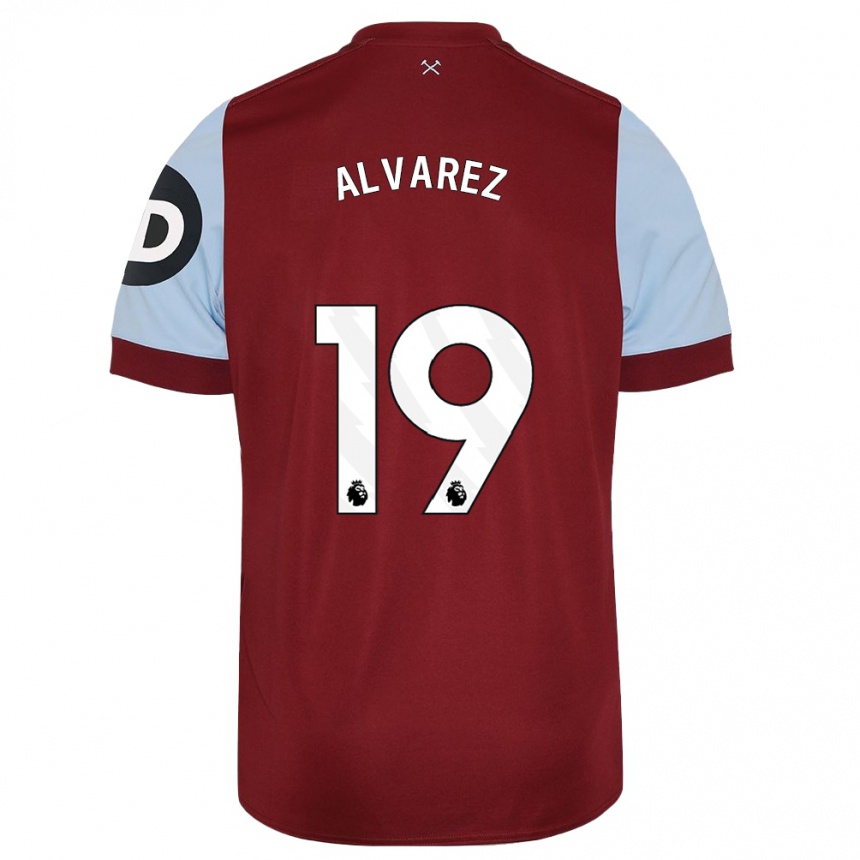 Enfant Football Maillot Edson Alvarez #19 Bordeaux Tenues Domicile 2023/24 Canada