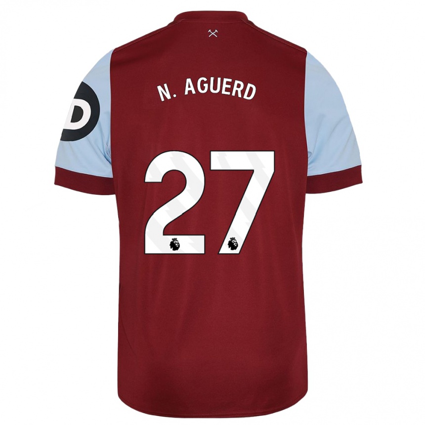 Enfant Football Maillot Nayef Aguerd #27 Bordeaux Tenues Domicile 2023/24 Canada