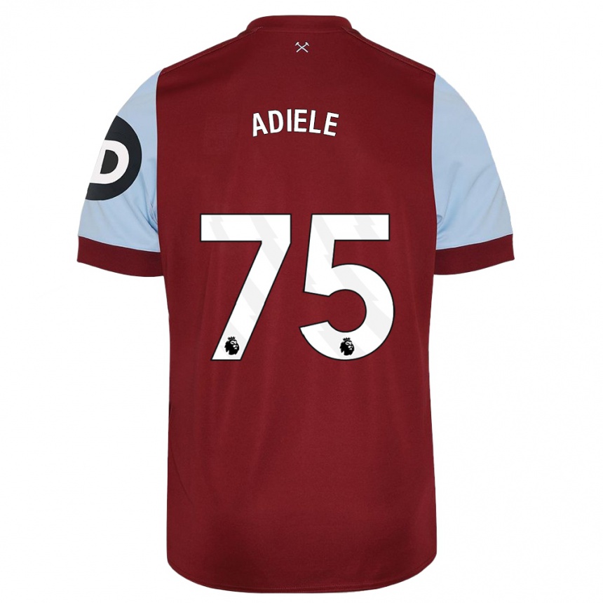 Enfant Football Maillot Emeka Adiele #75 Bordeaux Tenues Domicile 2023/24 Canada