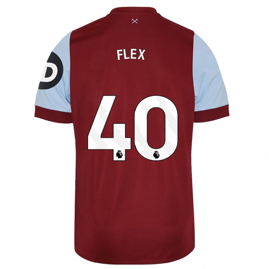 Kids Football Armstrong Oko Flex #40 Maroon Home Jersey 2023/24 T-Shirt Canada