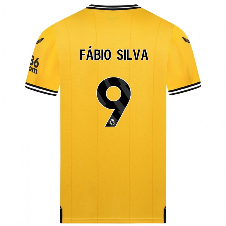 Kids Football Fábio Silva #9 Yellow Home Jersey 2023/24 T-Shirt Canada