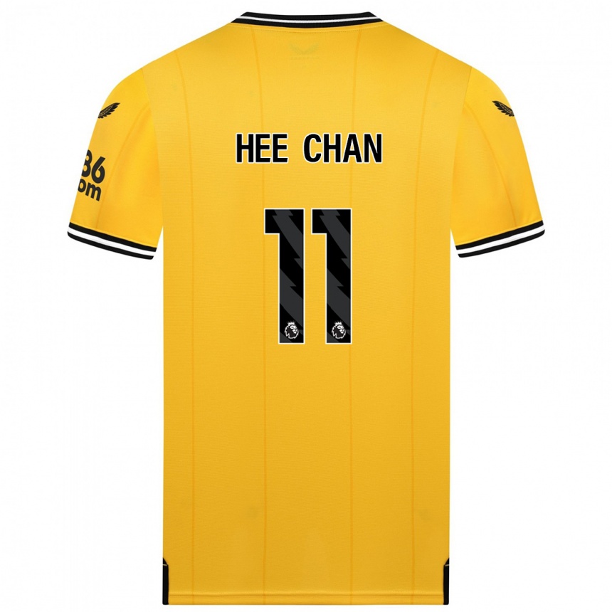 Kids Football Hee-Chan Hwang #11 Yellow Home Jersey 2023/24 T-Shirt Canada