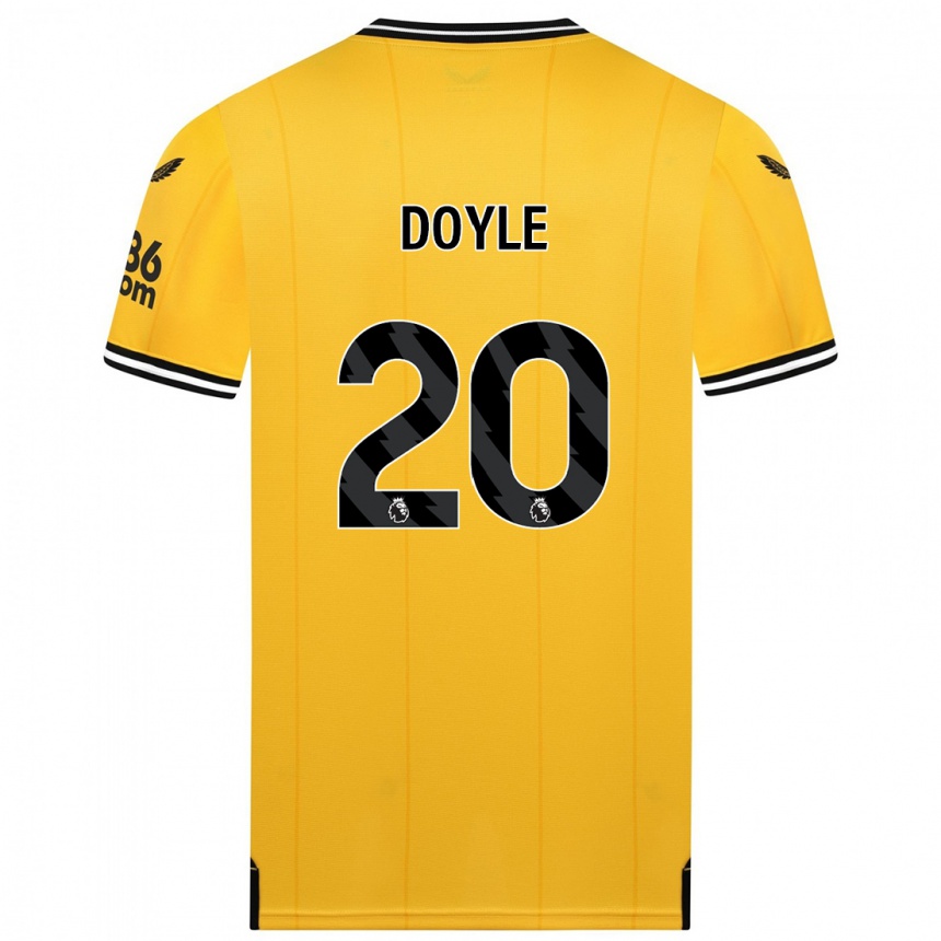 Kids Football Tommy Doyle #20 Yellow Home Jersey 2023/24 T-Shirt Canada