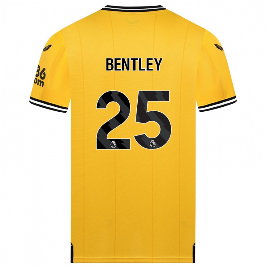 Enfant Football Maillot Daniel Bentley #25 Jaune Tenues Domicile 2023/24 Canada