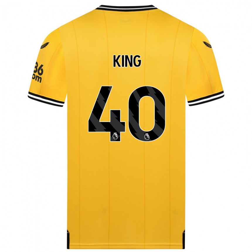 Enfant Football Maillot Tom King #40 Jaune Tenues Domicile 2023/24 Canada