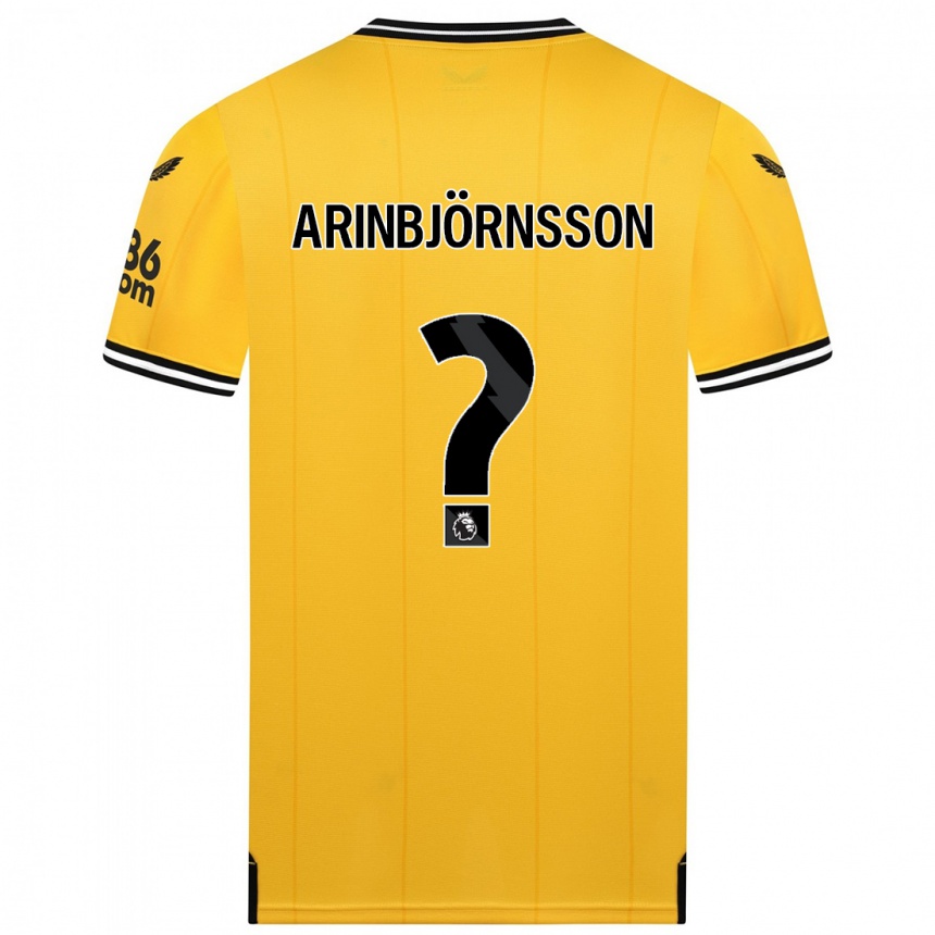 Kids Football Pálmi Rafn Arinbjörnsson #0 Yellow Home Jersey 2023/24 T-Shirt Canada