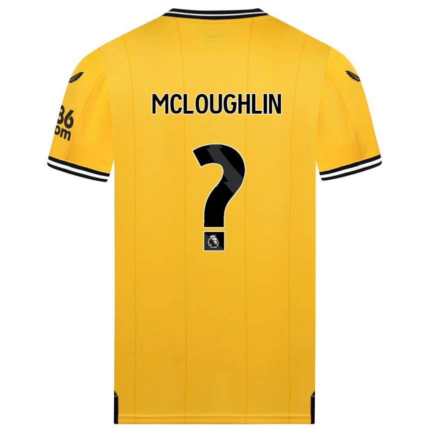 Kids Football Lee Mcloughlin #0 Yellow Home Jersey 2023/24 T-Shirt Canada