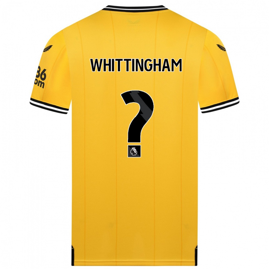 Kids Football Matthew Whittingham #0 Yellow Home Jersey 2023/24 T-Shirt Canada