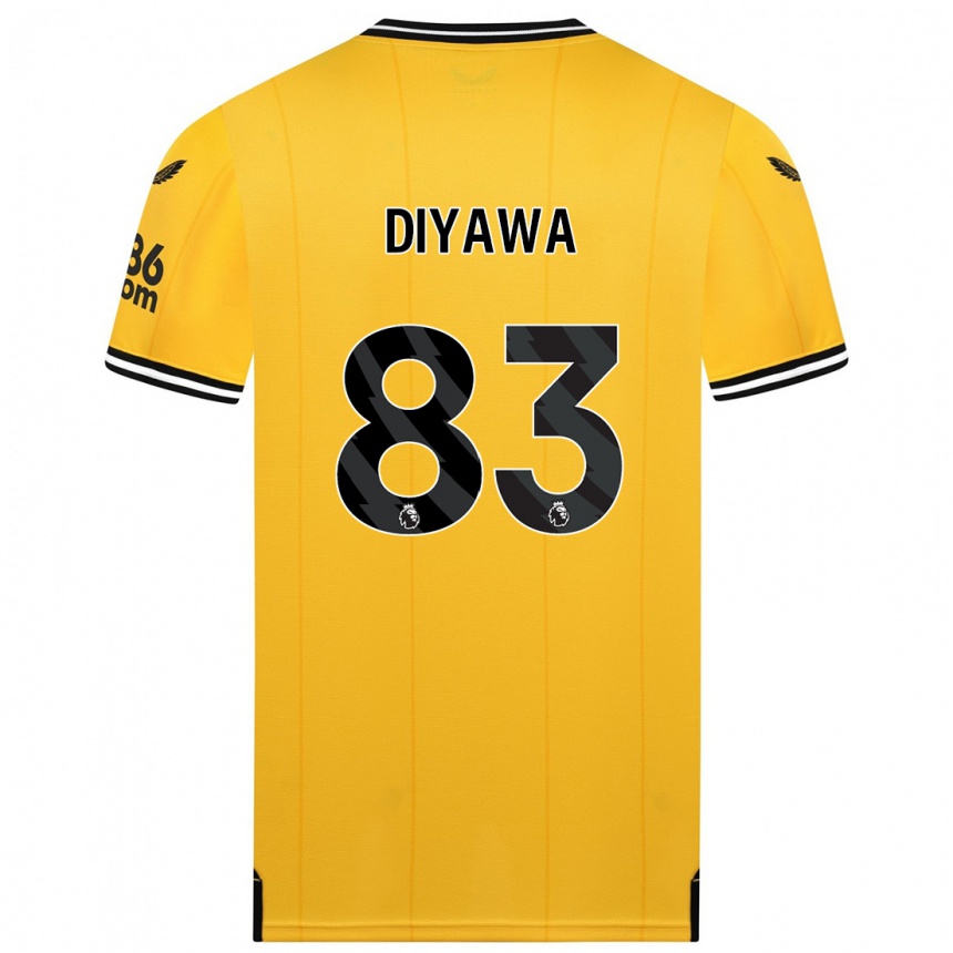 Kids Football Aaron Keto-Diyawa #83 Yellow Home Jersey 2023/24 T-Shirt Canada