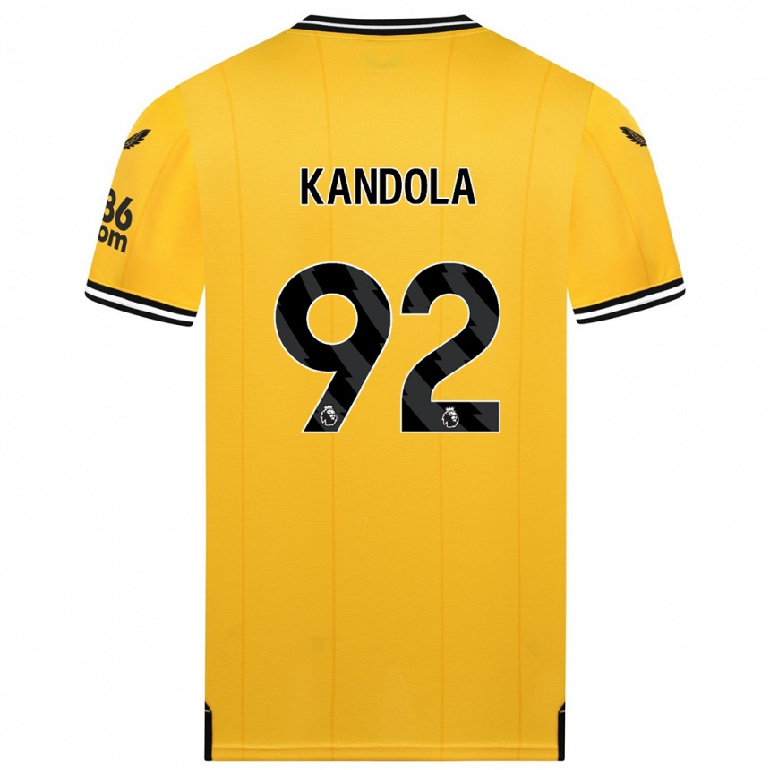 Enfant Football Maillot Kam Kandola #92 Jaune Tenues Domicile 2023/24 Canada