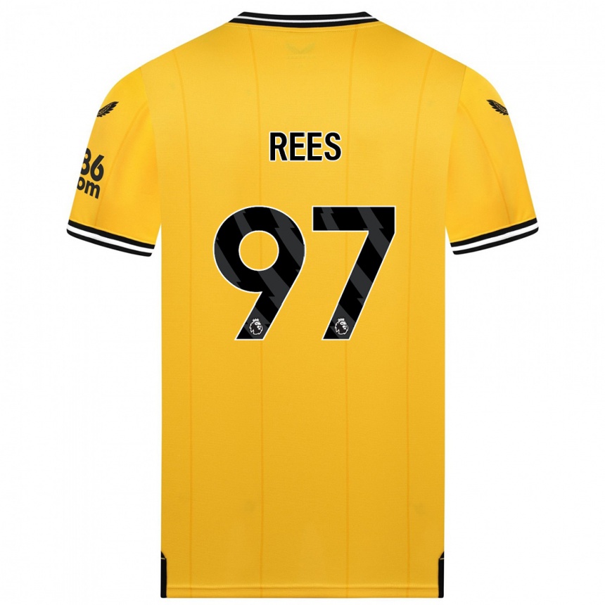 Enfant Football Maillot Mason Rees #97 Jaune Tenues Domicile 2023/24 Canada