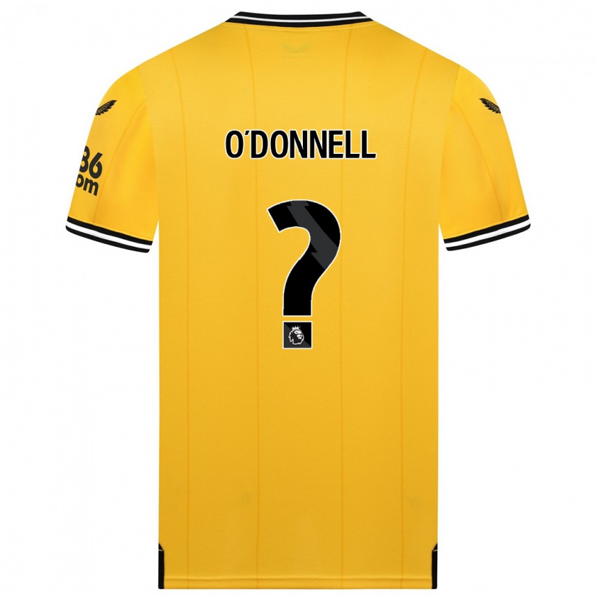 Enfant Football Maillot Luke O'donnell #0 Jaune Tenues Domicile 2023/24 Canada