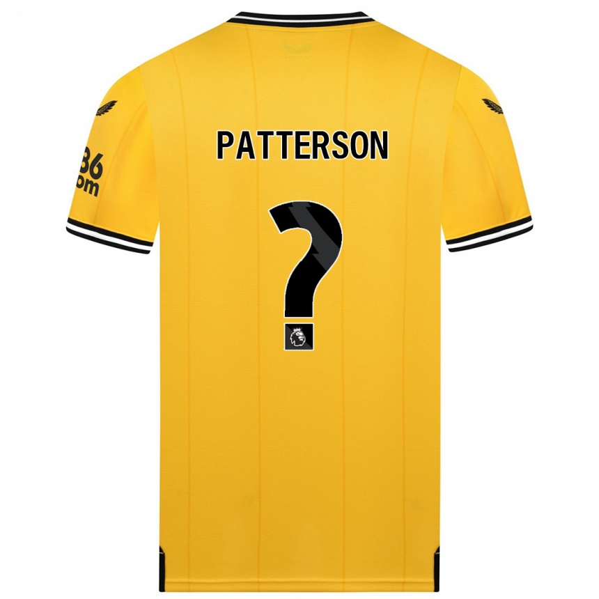 Enfant Football Maillot Lennon Patterson #0 Jaune Tenues Domicile 2023/24 Canada