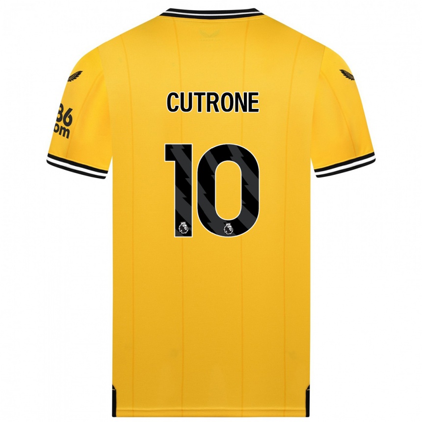 Enfant Football Maillot Patrick Cutrone #10 Jaune Tenues Domicile 2023/24 Canada