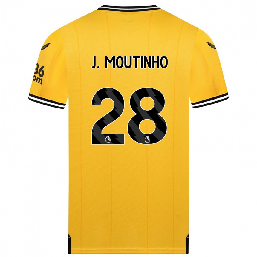 Kids Football Joao Moutinho #28 Yellow Home Jersey 2023/24 T-Shirt Canada