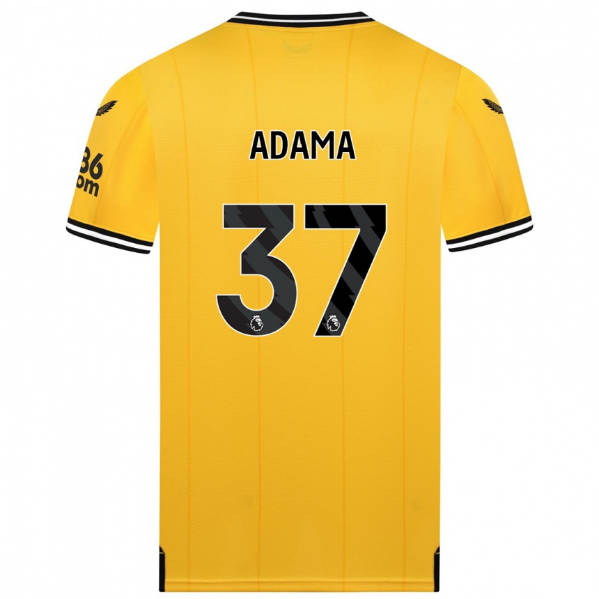 Enfant Football Maillot Adama Traore #37 Jaune Tenues Domicile 2023/24 Canada