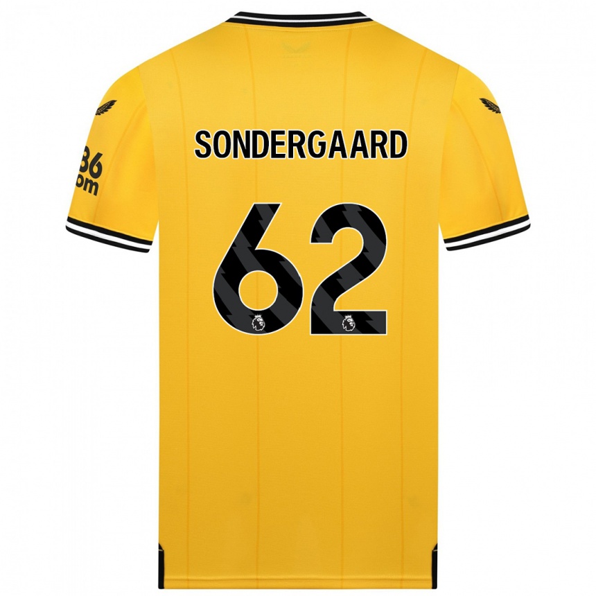 Enfant Football Maillot Andreas Sondergaard #62 Jaune Tenues Domicile 2023/24 Canada