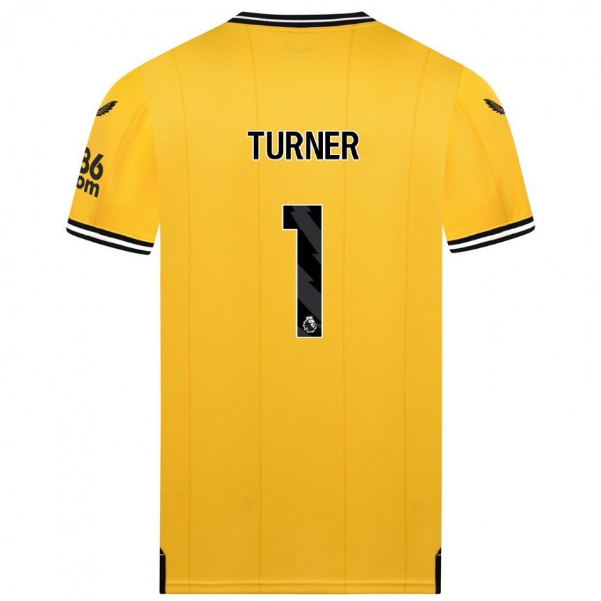 Enfant Football Maillot Shannon Turner #1 Jaune Tenues Domicile 2023/24 Canada