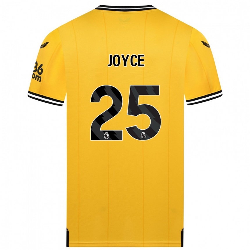 Enfant Football Maillot Leonie Joyce #25 Jaune Tenues Domicile 2023/24 Canada