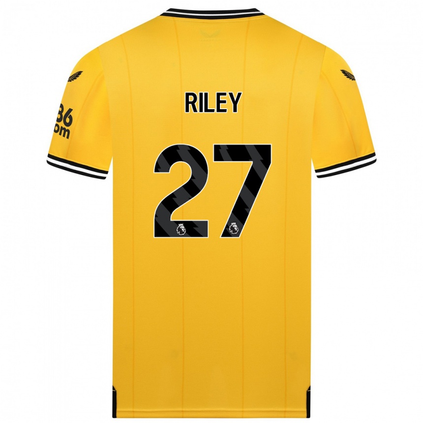 Enfant Football Maillot Lauren Riley #27 Jaune Tenues Domicile 2023/24 Canada